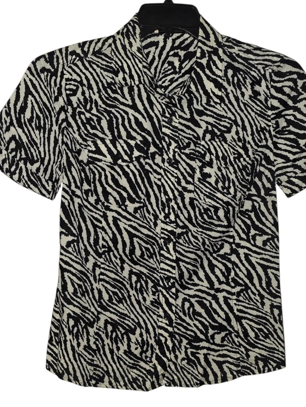 Jones New York Sport Short Sleeve Blouse Size Small